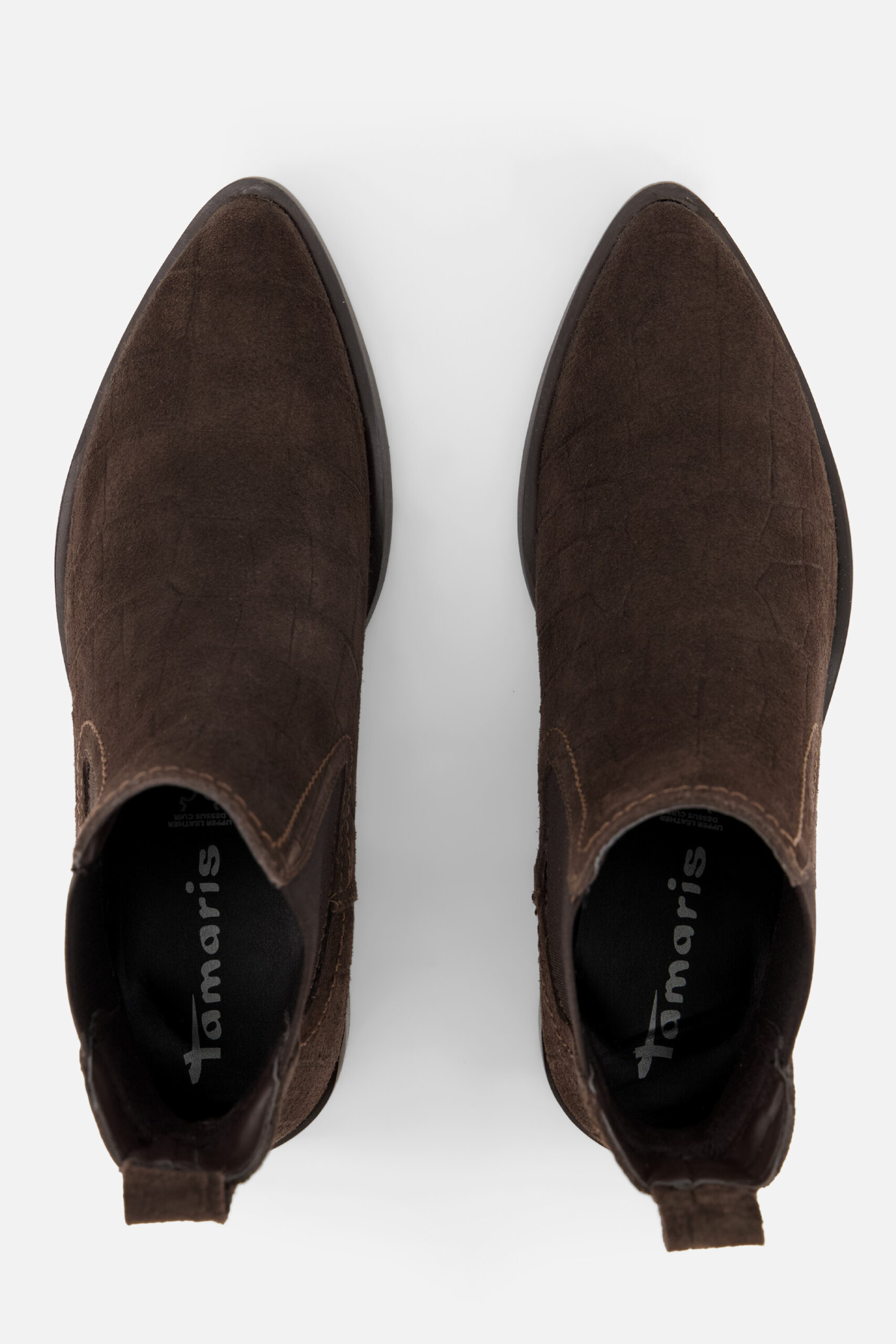 Tamaris Enkellaarsjes bruin Suede - Image 3