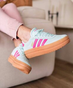 Adidas VL Court Bold Sneakers blauw Leer