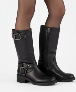 Ann Rocks Biker boots zwart Synthetisch