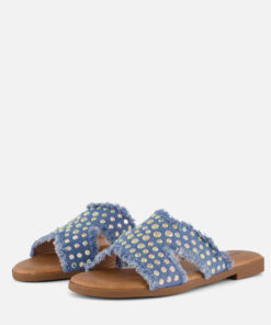 Alternative view of Ann Rocks Denim Slippers blauw Synthetisch