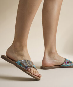 Ann Rocks Slippers bruin Synthetisch