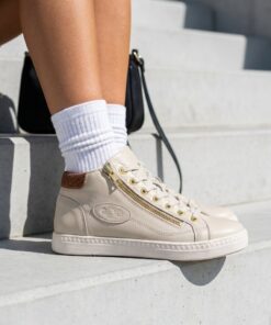 Aqa Sneakers wit Leer