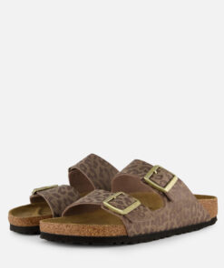 Alternative view of Birkenstock Arizona Narrow grey taupe Leopard