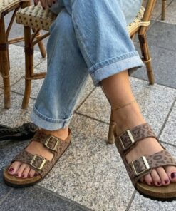 Birkenstock Arizona Narrow grey taupe Leopard