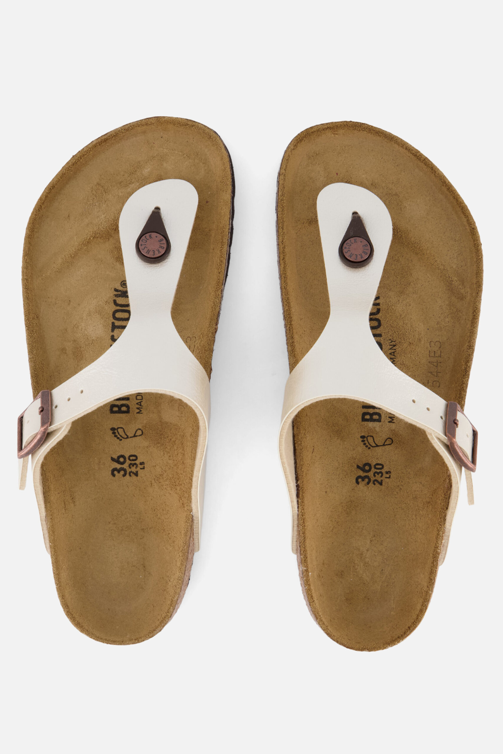 Birkenstock Gizeh graceful pearl white Birko-Flor - Image 3