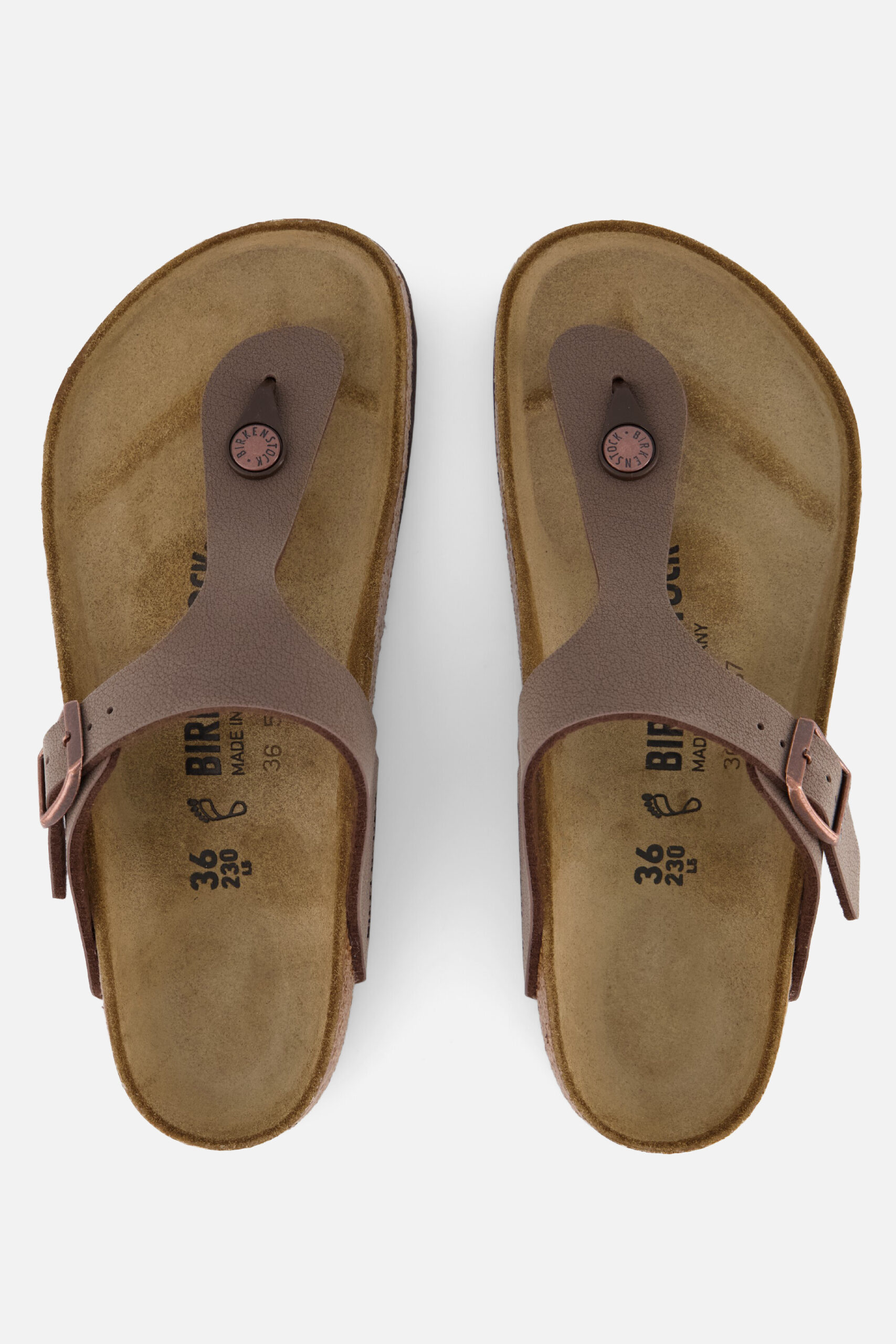 Birkenstock Gizeh mocca Birko-Flor Nubuck - Image 3