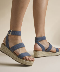 Cellini Denim Espadrilles blauw Synthetisch