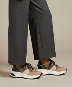 Cellini Leopard Sneakers beige Textiel