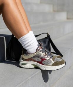 Cellini Sneakers groen Mesh/Suède