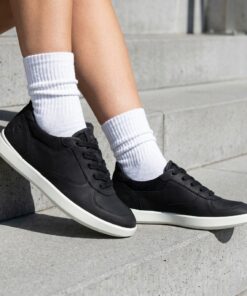 Ecco Leisure Sneakers zwart Leer