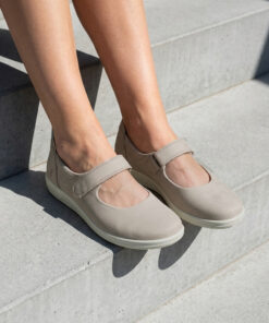 Ecco Soft 2.0 Mary-Jane beige Nubuck