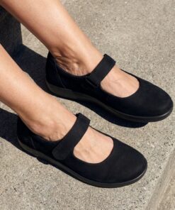 Ecco Soft 2.0 Mary-Jane zwart Nubuck
