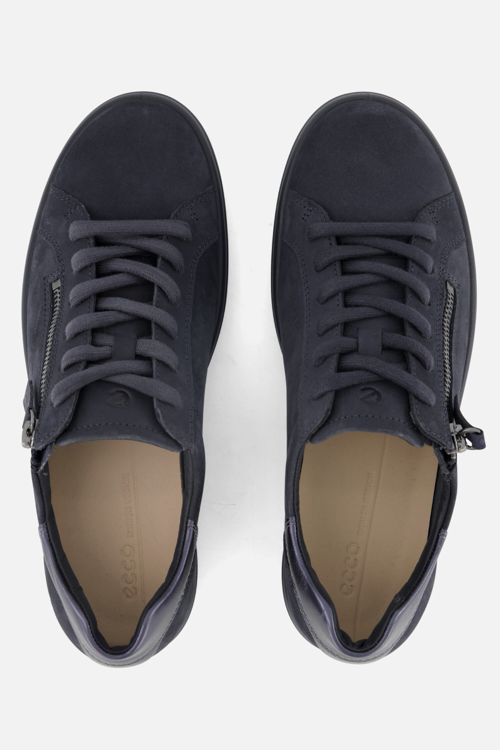 Ecco Soft 7 Slide Sneakers blauw Nubuck - Image 3