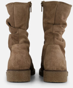 Alternative view of Feyn Giulia Plooi Enkellaarsjes taupe Suede