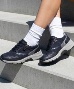 Feyn Jasmin Sneakers blauw Suède