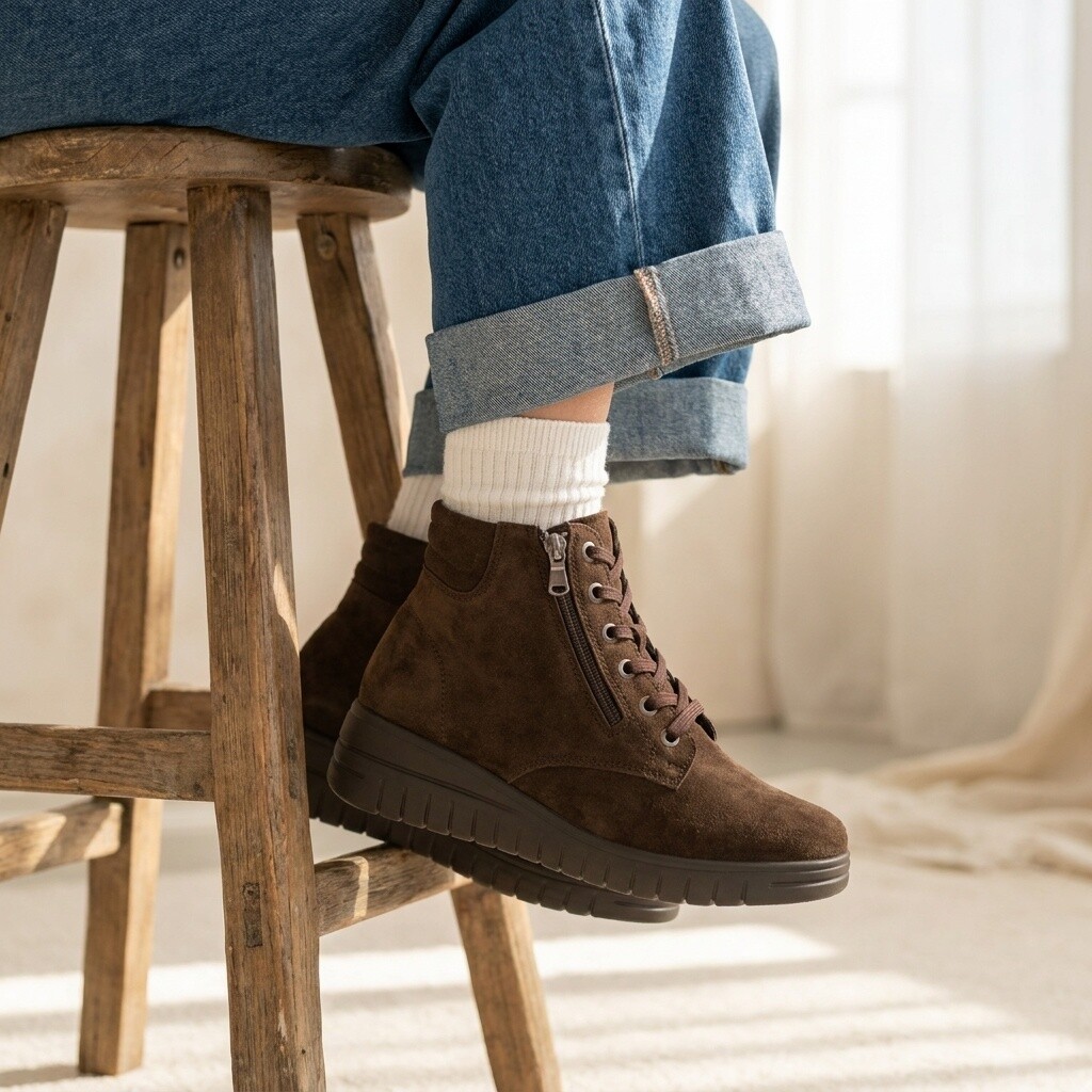 Feyn Kisla 02 Veterboots bruin Suède K-Leest