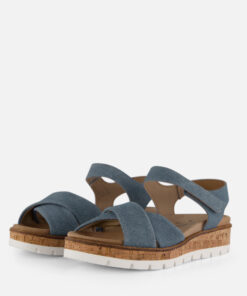 Feyn Mia 01 Sandalen Denim Leer