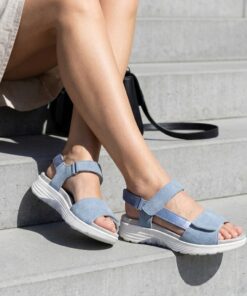 Feyn Sandalen blauw Leer