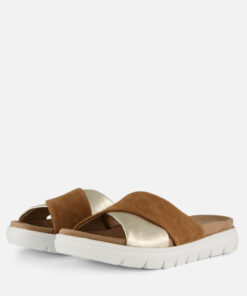 Alternative view of Feyn Slippers cognac Leer