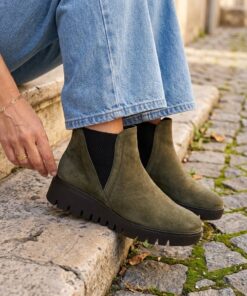 Gabor Chelsea boots groen Suede