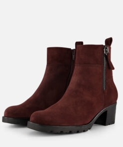 Alternative view of Gabor Enkellaarsjes bordeaux Suede