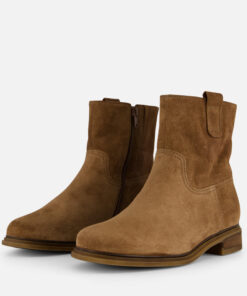 Gabor Enkellaarsjes bruin Suede