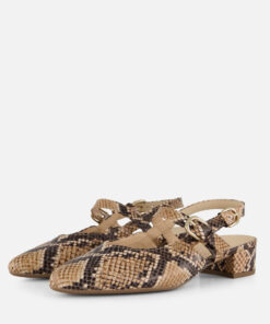 Alternative view of Gabor Instappers Python beige Leer