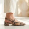 Gabor Instappers Python beige Leer