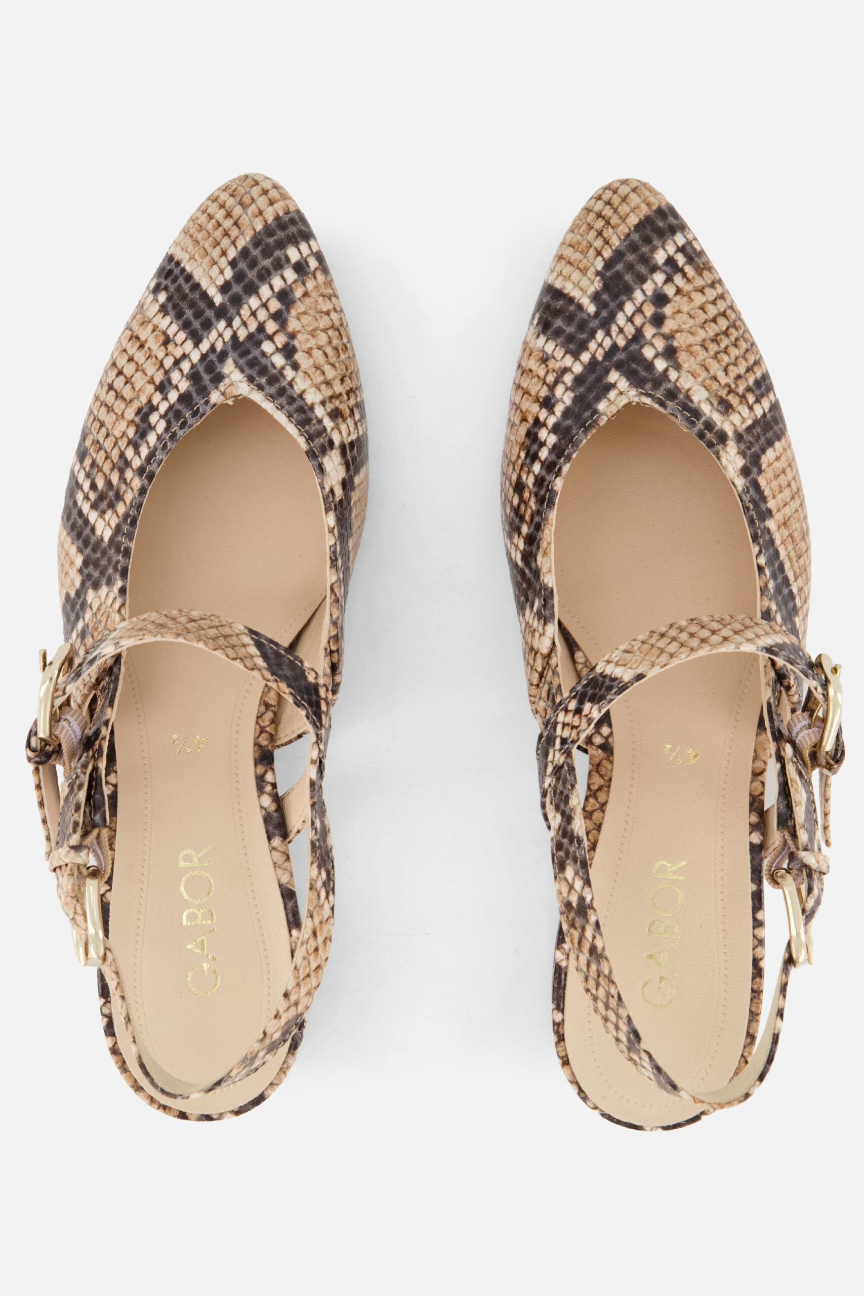 Gabor Instappers Python beige Leer - Image 3