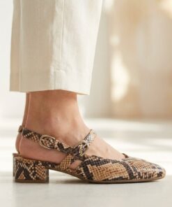 Gabor Instappers Python beige Leer