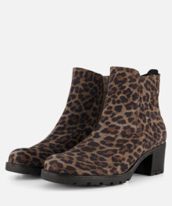 Alternative view of Gabor Leopard Enkellaarsjes bruin Suede