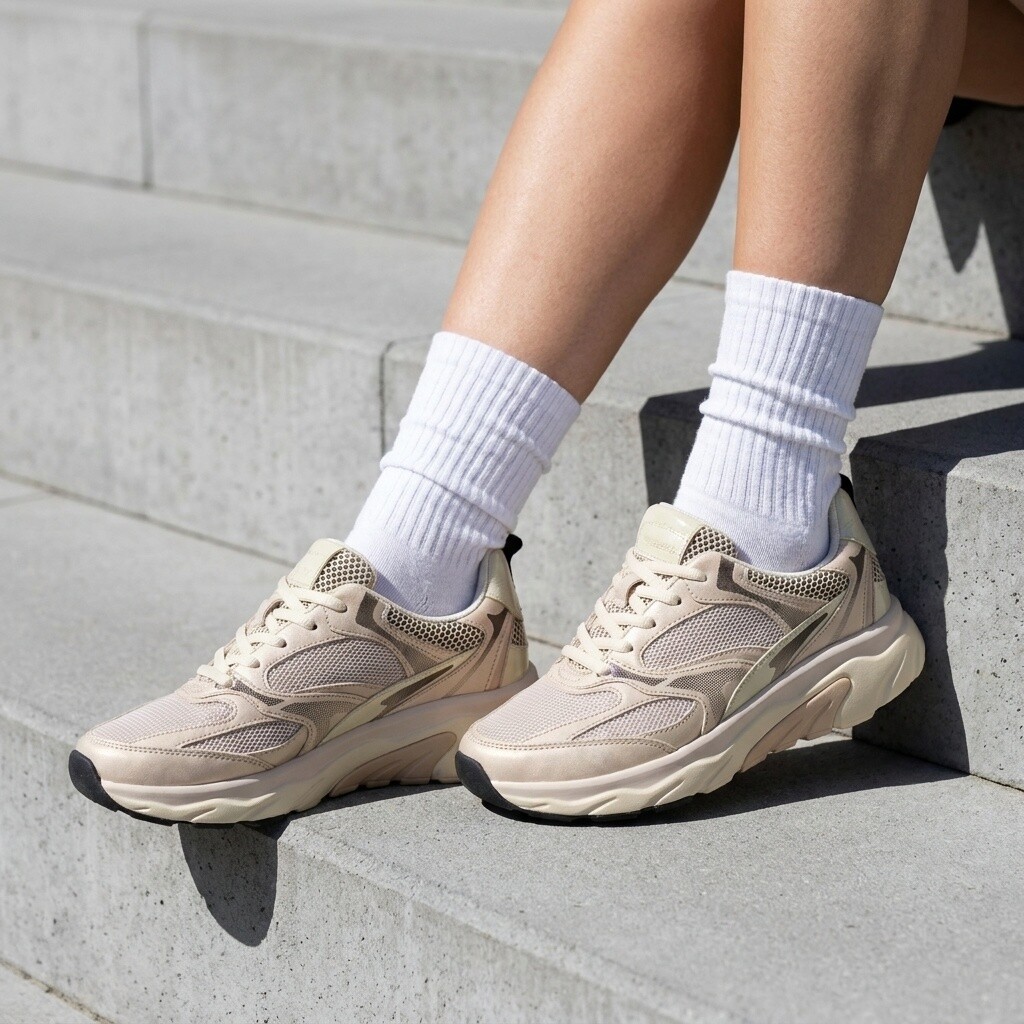 Gabor Rolling Soft Sneakers roze Leer