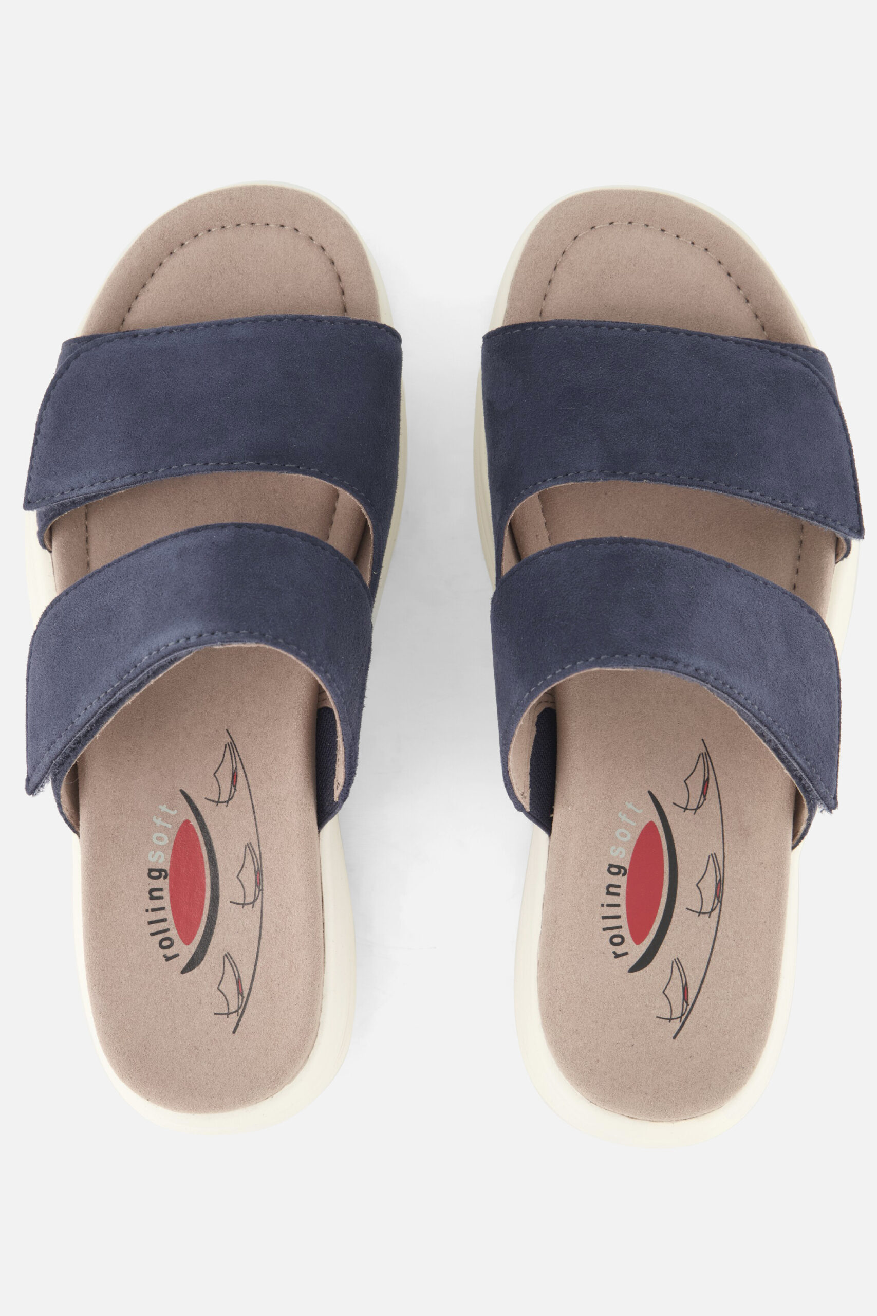 Gabor Rollingsoft Slippers blauw Suède - Image 3