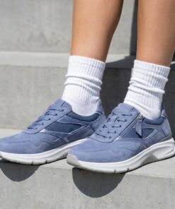 Gabor Rollingsoft Sneakers blauw Leer