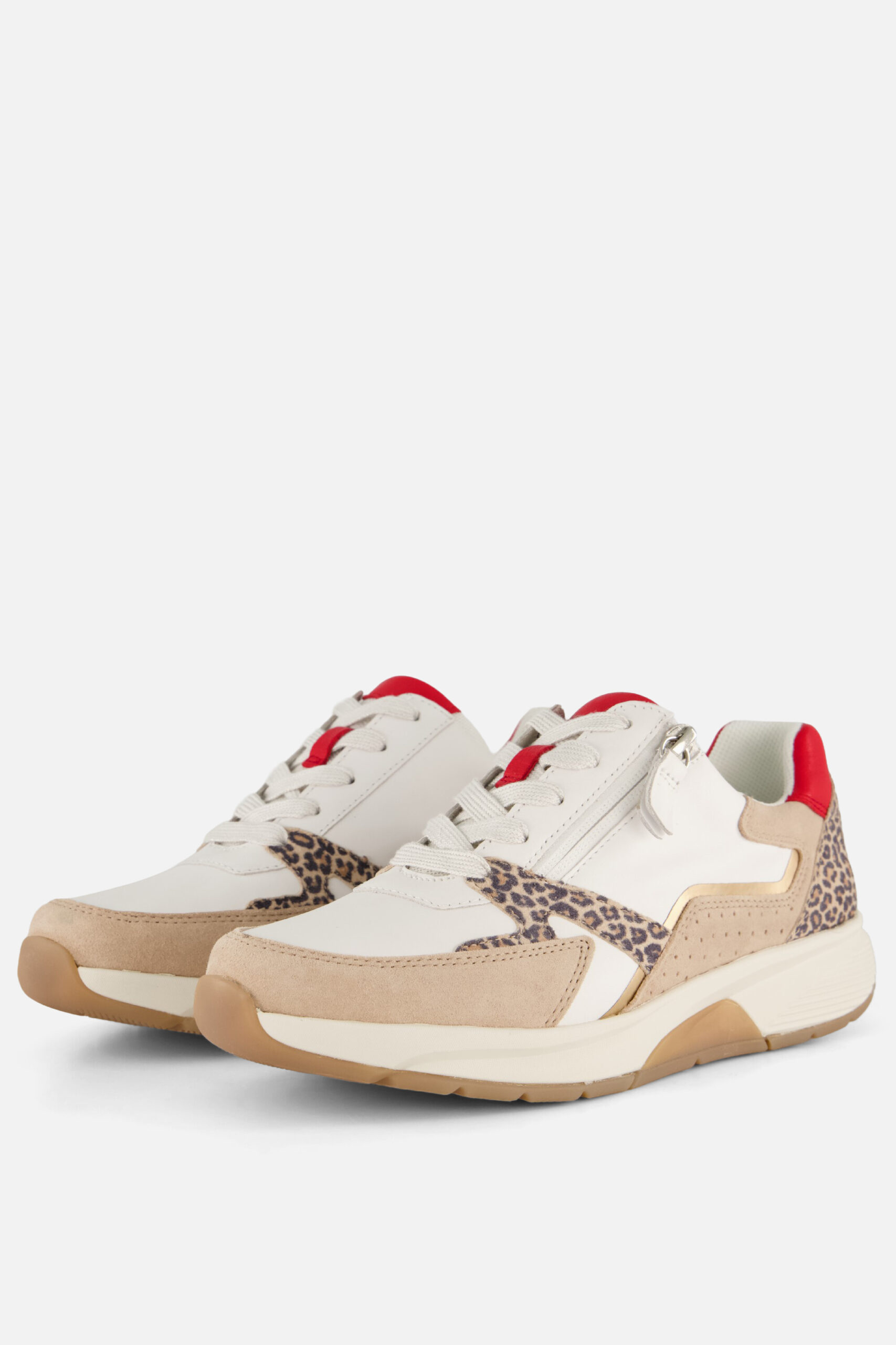 Gabor Rollingsoft Sneakers wit Leopard Leer - Image 2