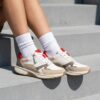 Gabor Rollingsoft Sneakers wit Leopard Leer