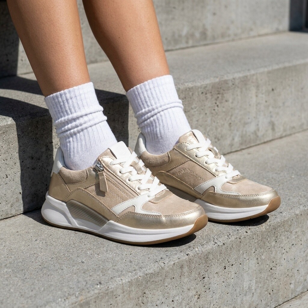 Gabor Rollingssoft Sneakers beige Suéde