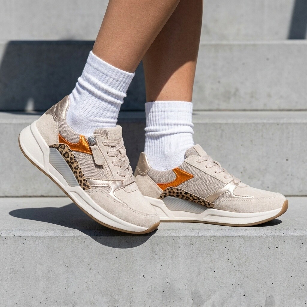Gabor Sneakers Rollingsoft beige Suéde