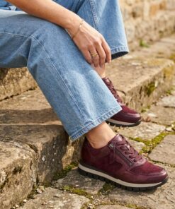 Gabor Sneakers rood Suede