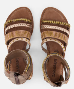 Alternative view of Lazamani Gladiator Sandalen bruin Synthetisch