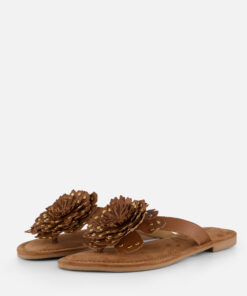 Alternative view of Lazamani Slippers cognac Suede