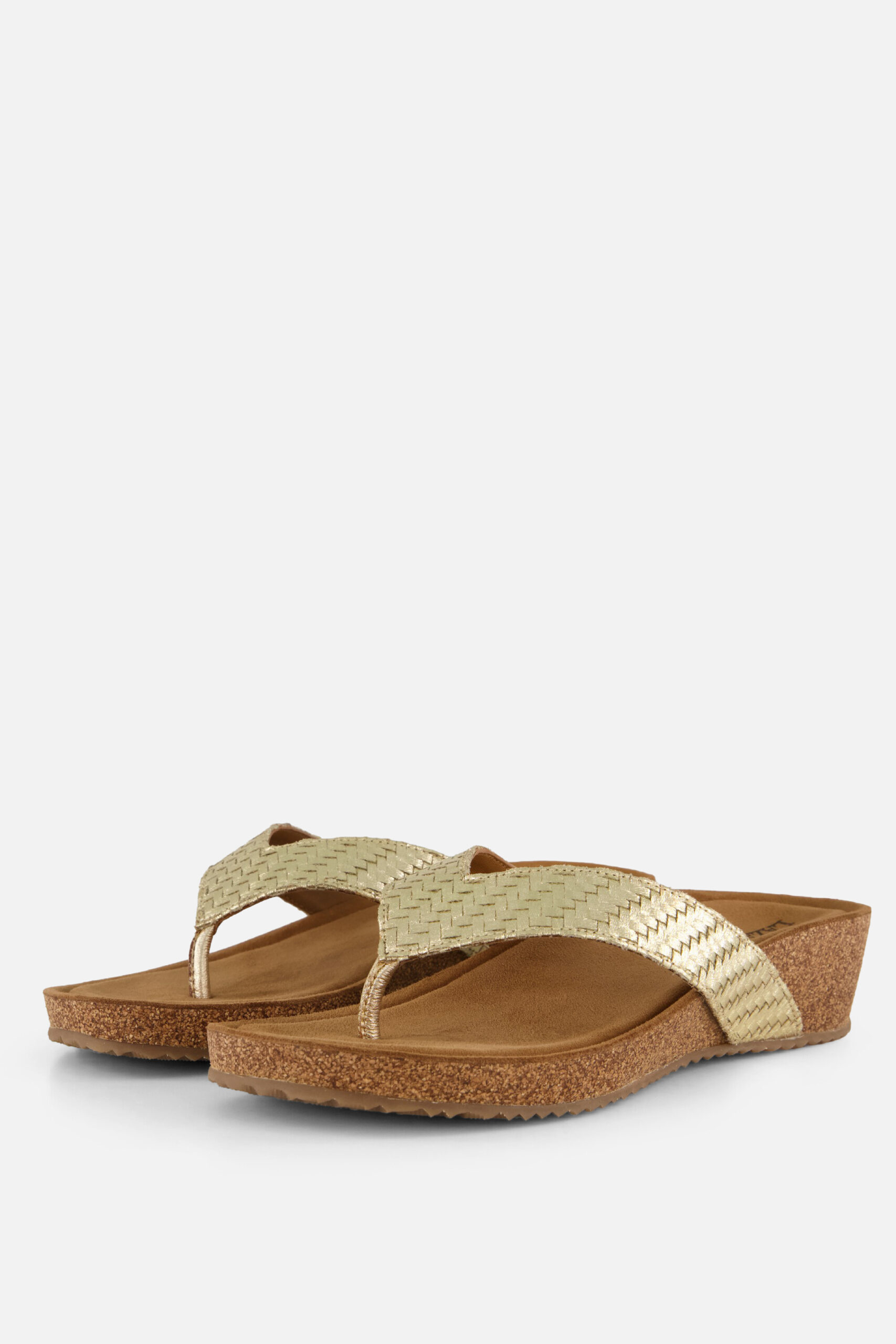 Lazamani Slippers goud Suede - Image 2