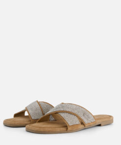 Alternative view of Lazamani Slippers zilver Leer