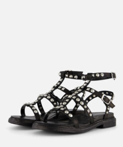Linea Zeta Sandalen zwart Leer