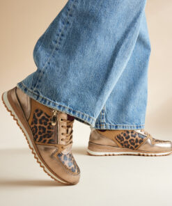 Marco Tozzi Leopard Sneakers beige Textiel