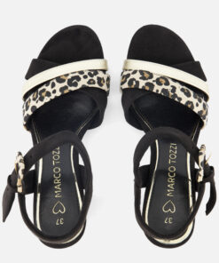 Alternative view of Marco Tozzi Sandalen met hak zwart Synthetisch