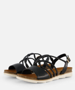 Marco Tozzi Sandalen zwart Synthetisch