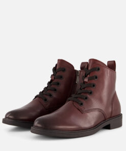 Marco Tozzi Veterboots bordeaux Synthetisch