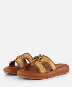 Mexx Rami Pacha Slippers cognac Synthetisch