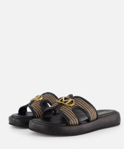 Mexx Rami Pacha Slippers zwart Synthetisch